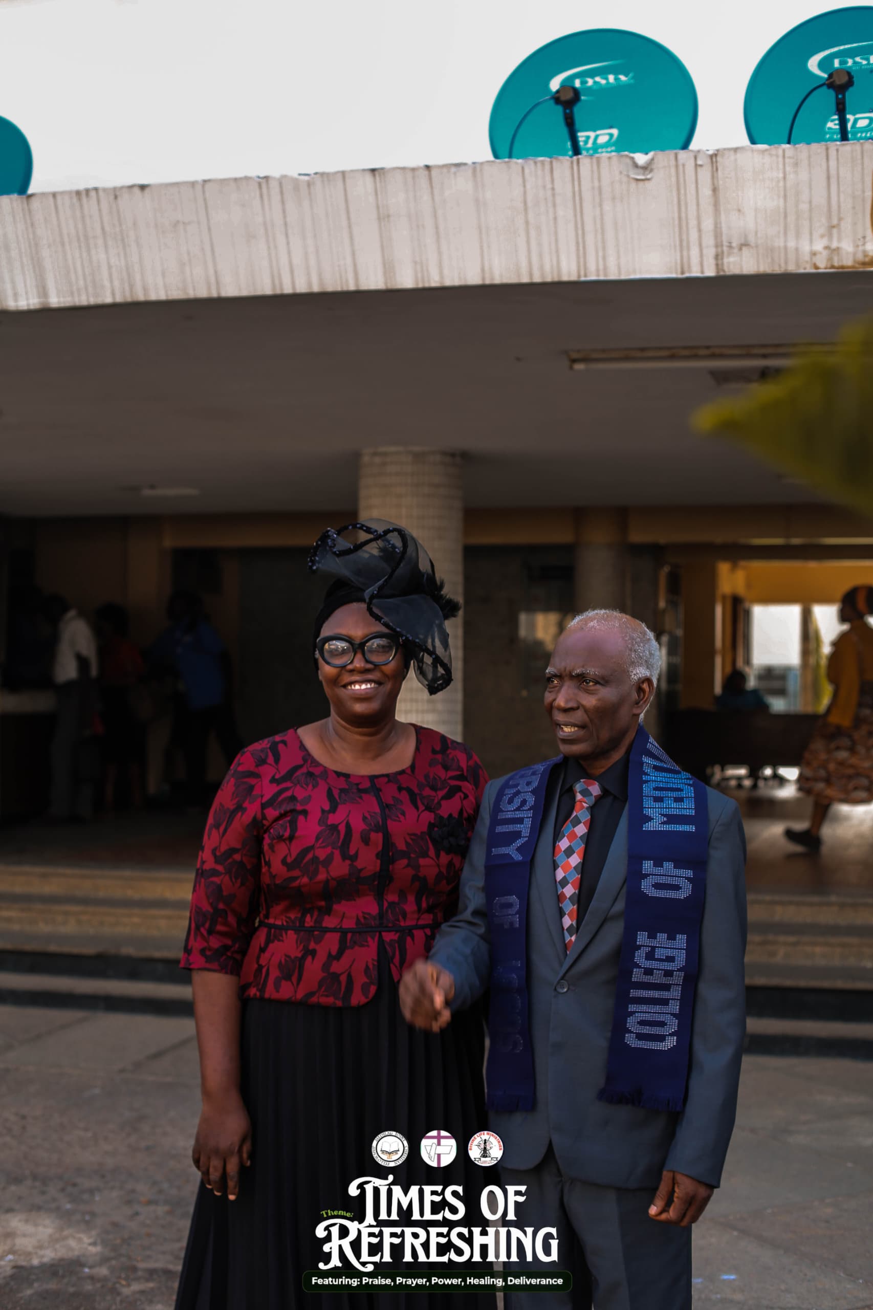 Dr. Bamidele Ayanlowo with his lovely wife a nurse, Adepeju Ayanlowo supporter of Philippo Macedonian Foundation